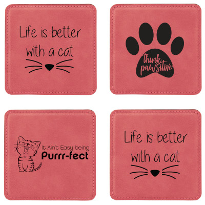 Cat Lovers Coaster Set | CS4-010